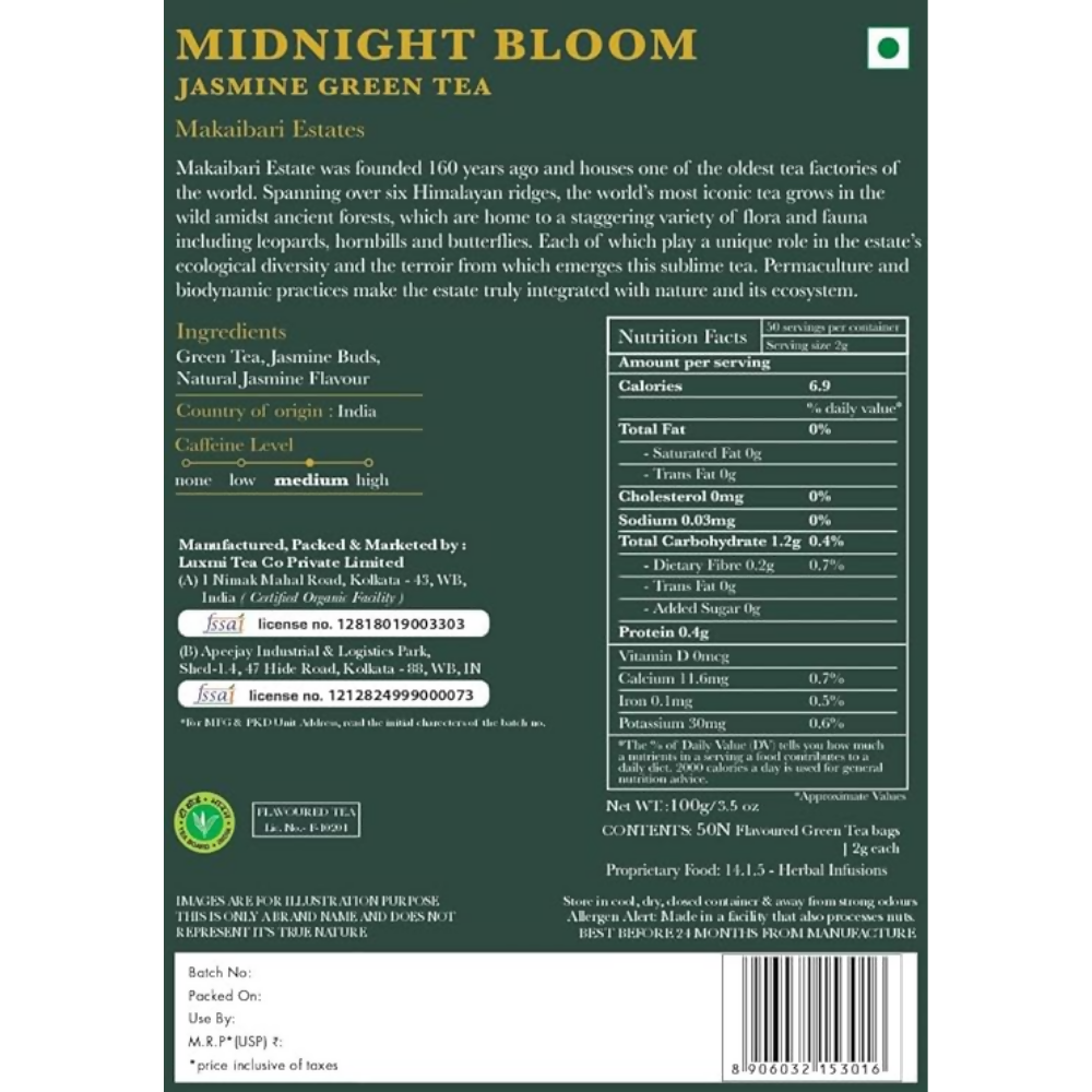 Luxmi Estates Midnight Bloom - Jasmine Green Tea