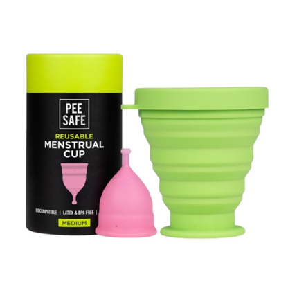Pee Safe Menstrual Cup For Women With Pouch And Menstrual Cup Sterilizing Container