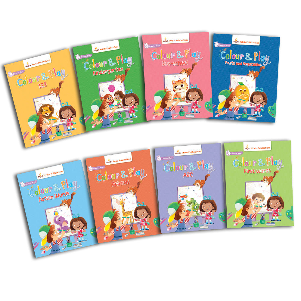 Colour and Play: (8 Book Set) - Prints Publications Editorial Team