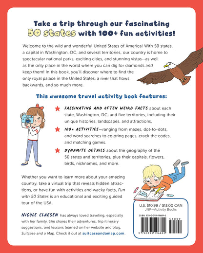 Fun with 50 States: A Big Activity Book for Kids about the Amazing United States 