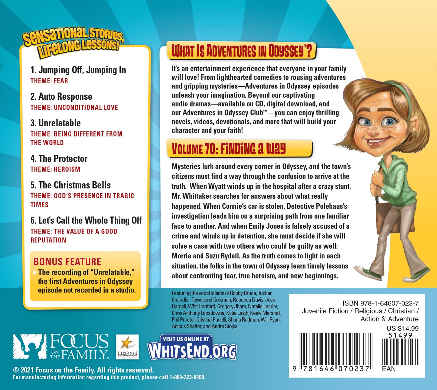 Finding a Way: Six Stories on Fear, Heroism & New Beginnings (Adventures in Odyssey)