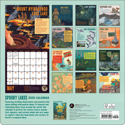 Spooky Lakes 2026 Wall Calendar