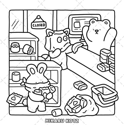 Silly Crimes: Cozy and Funny Coloring Book for Adults and Teens (Silly Funny Coloring Book) 