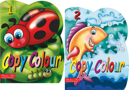 Coloring Book For Kids: Scholars Hub Copy Colour Book - Vol 1, Vol 2 (Set Of 2 Books) (For Ages 3+) | 64 Pages