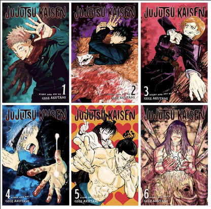 Jujutsu Kaisen Manga Vol. 1–6 Bundle Set