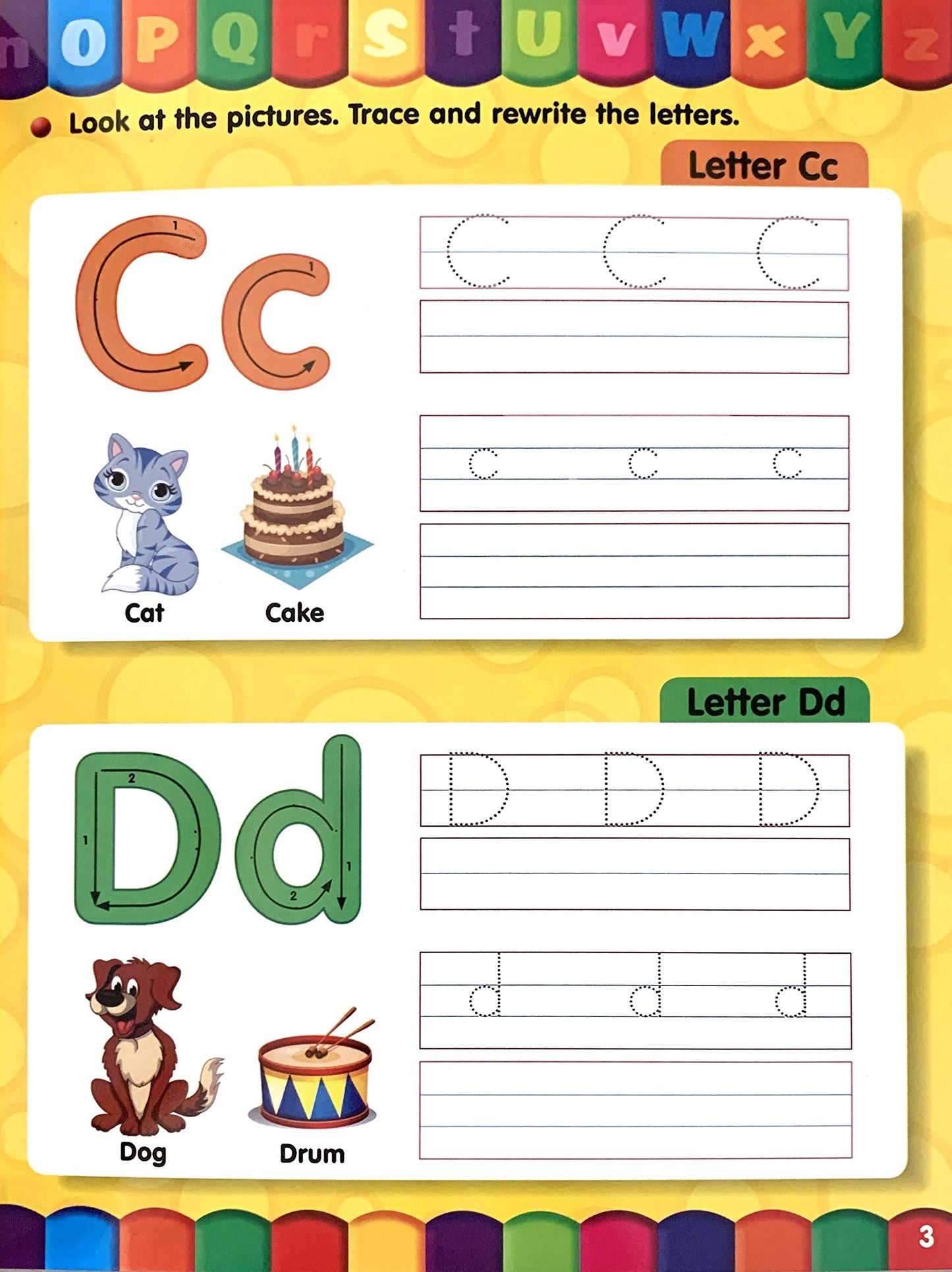 Scholars Hub Reusable And Washable Wipe And Clean Books For Kids (Set Of 3 Books) : Alphabet, Numbers & Words | 48 Pages | Writing Books | Helps Child To Write, Wipe And Write Again.