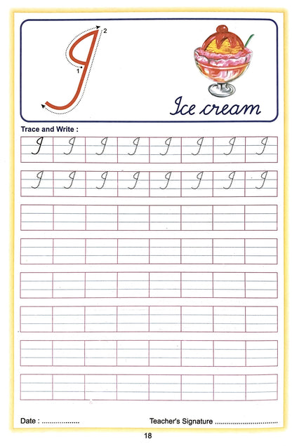 Alphabet Cursive Writing. (Capital)