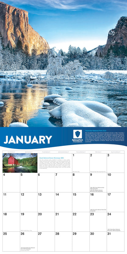2026 National Park Foundation Wall Calendar 