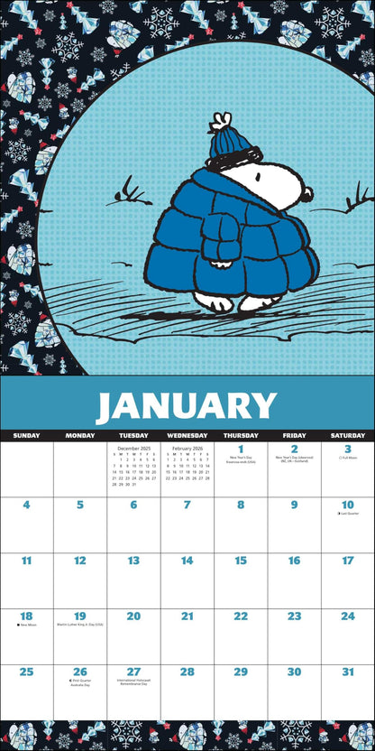 Peanuts®: Snoopy 2026 Wall Calendar
