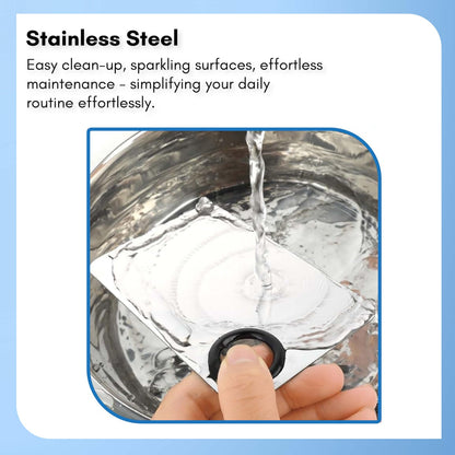 2-in-1 Stainless Steel Makeup Mixing Palette with Spatula, Silver