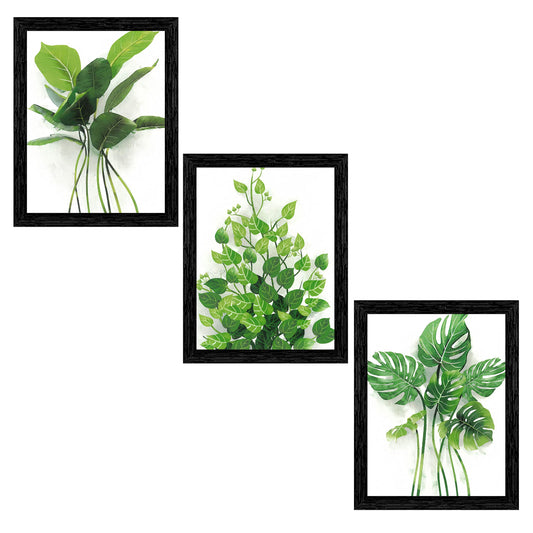 Wall Painting Set of 3 Rectangular Art Prints - Laminated on MDF - 10.2 x 13 Inch