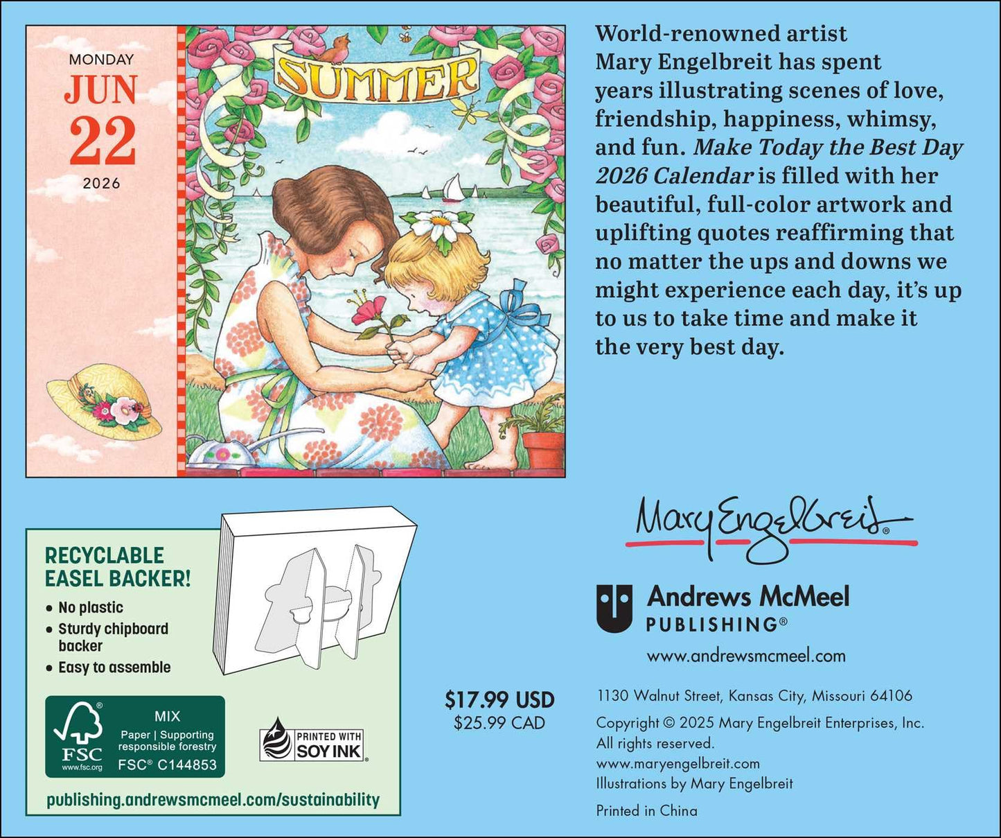 Mary Engelbreit's Make Today the Best Day 2026 Day-to-Day Calendar