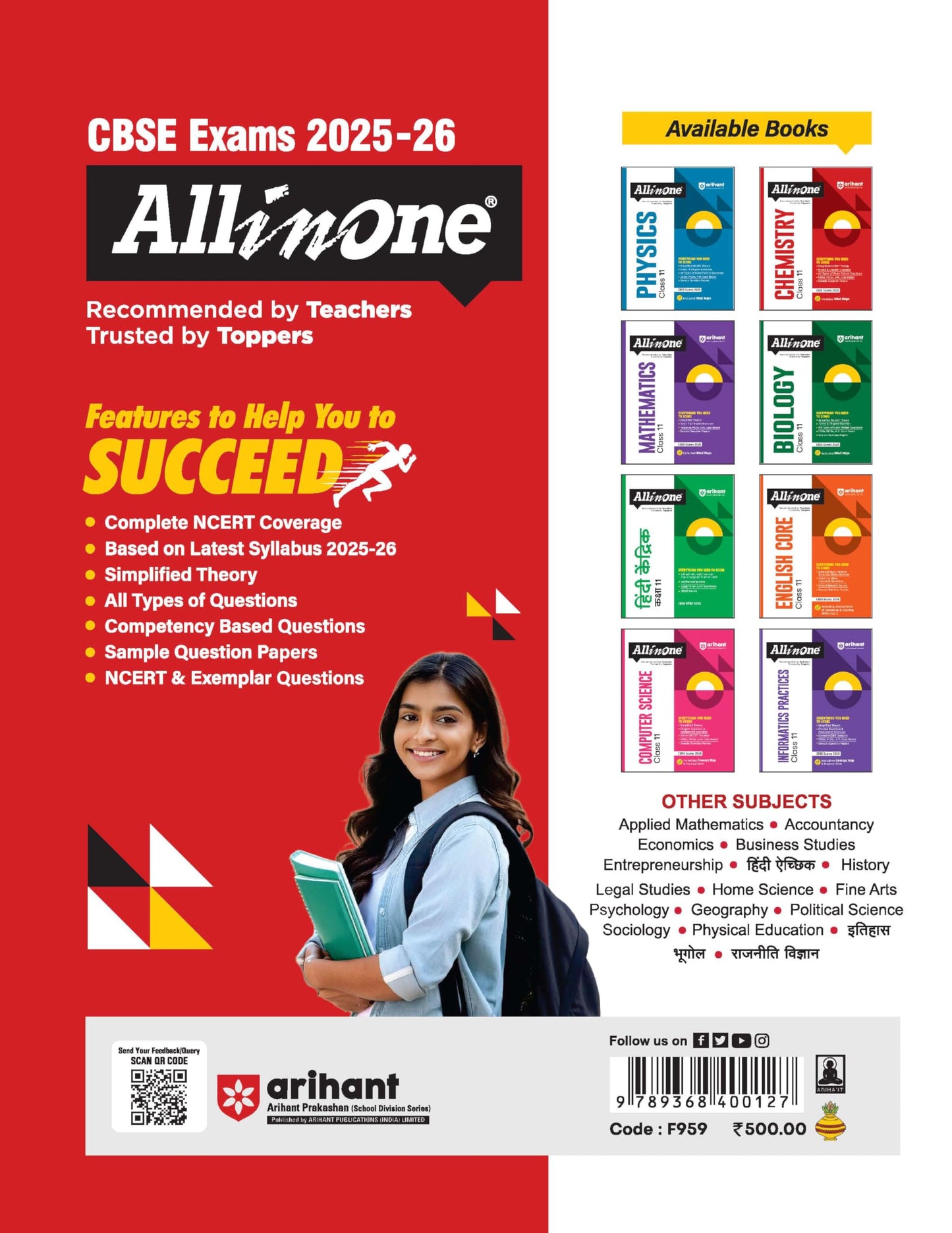 Arihant All in One Chemistry Class 11 for CBSE Exams 2025-26
