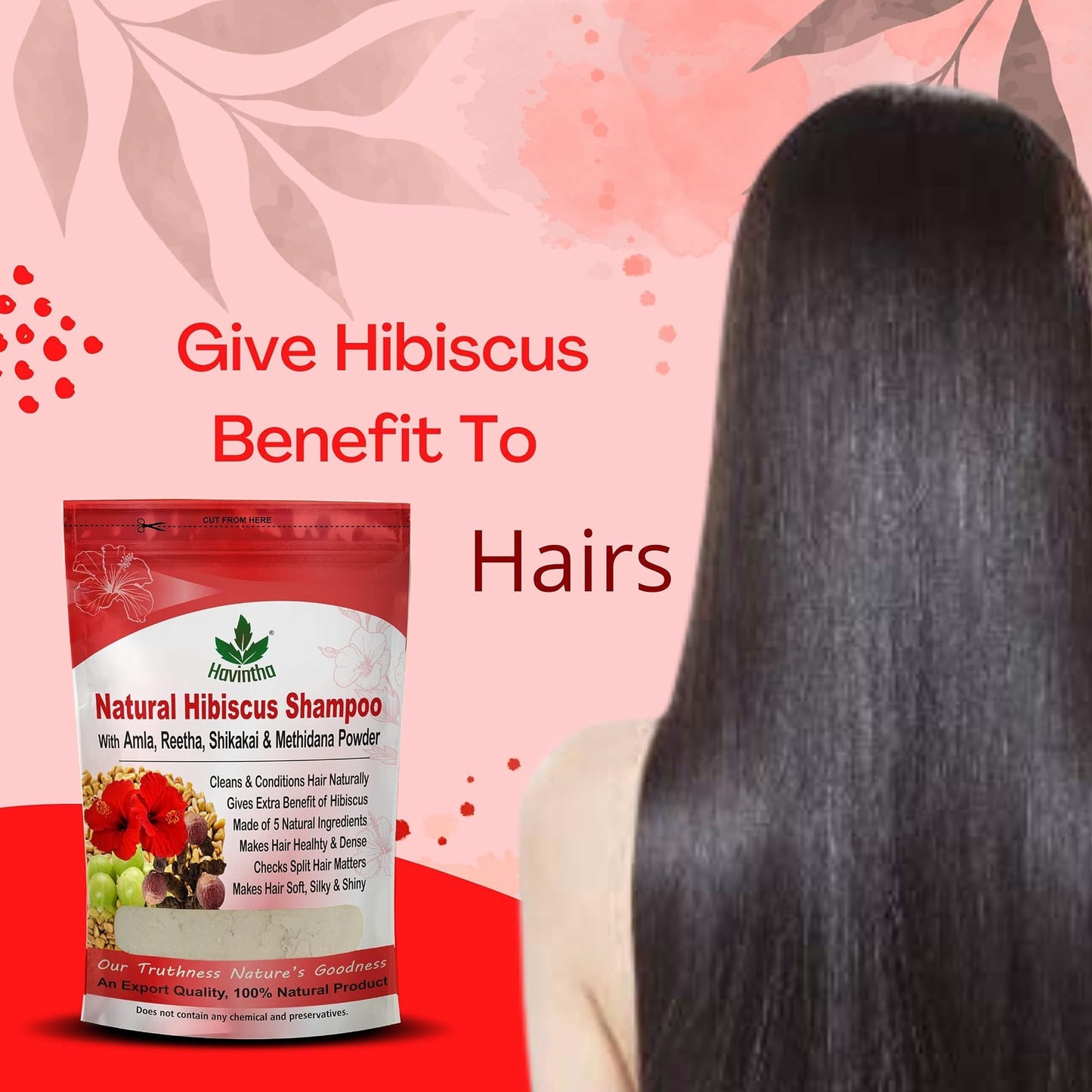 Natural Herbal Shampoo Powder for Men & Women - 227g