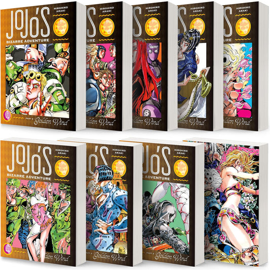 JoJo’s Bizarre Adventure Part 5: Golden Wind Manga Collection Vol. 1–9 by Hirohiko Araki