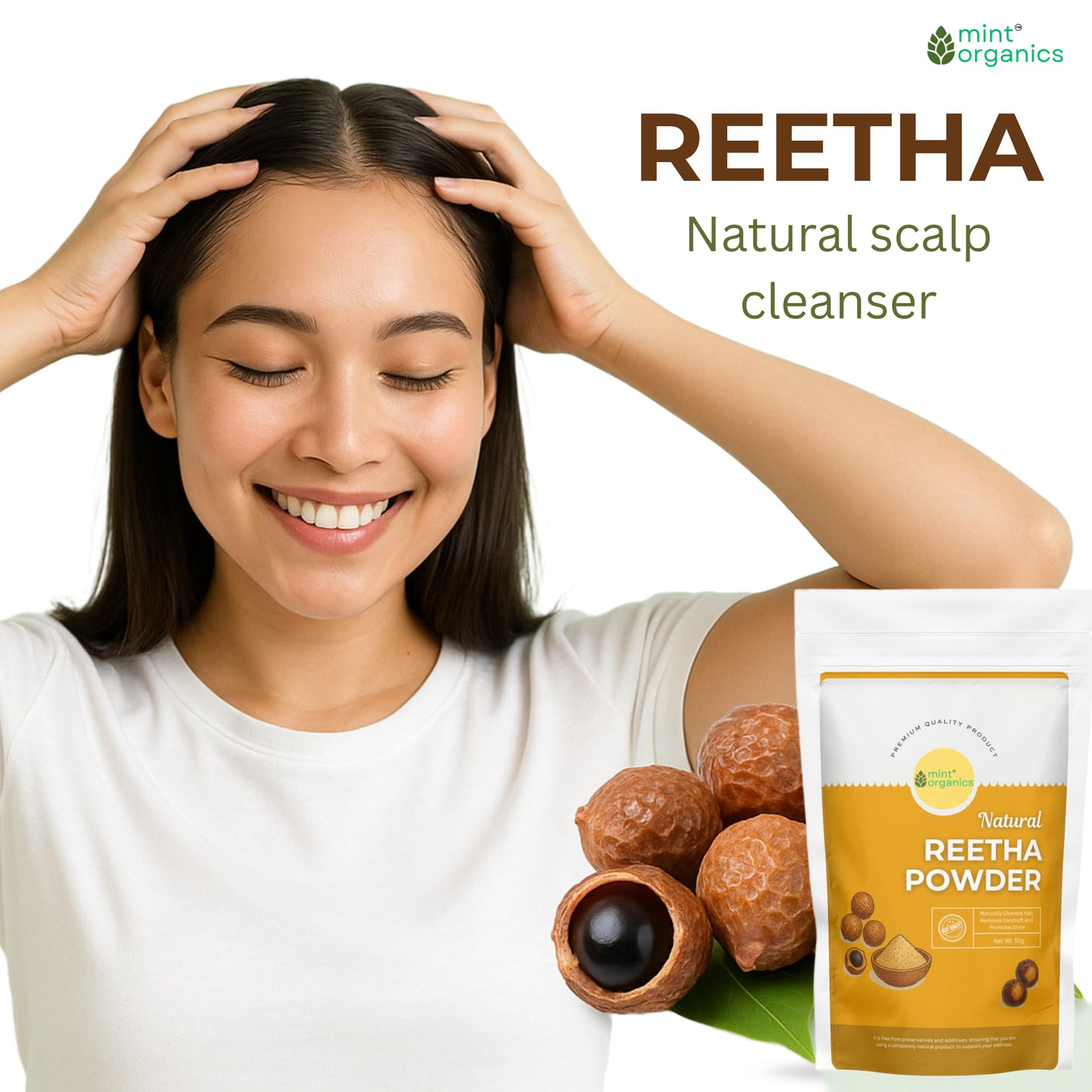 Natural Ayurvedic Hair Pack with Amla, Bhringraj & More - 250g