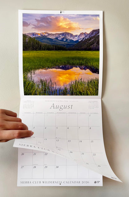 Sierra Club Wilderness Calendar 2026 