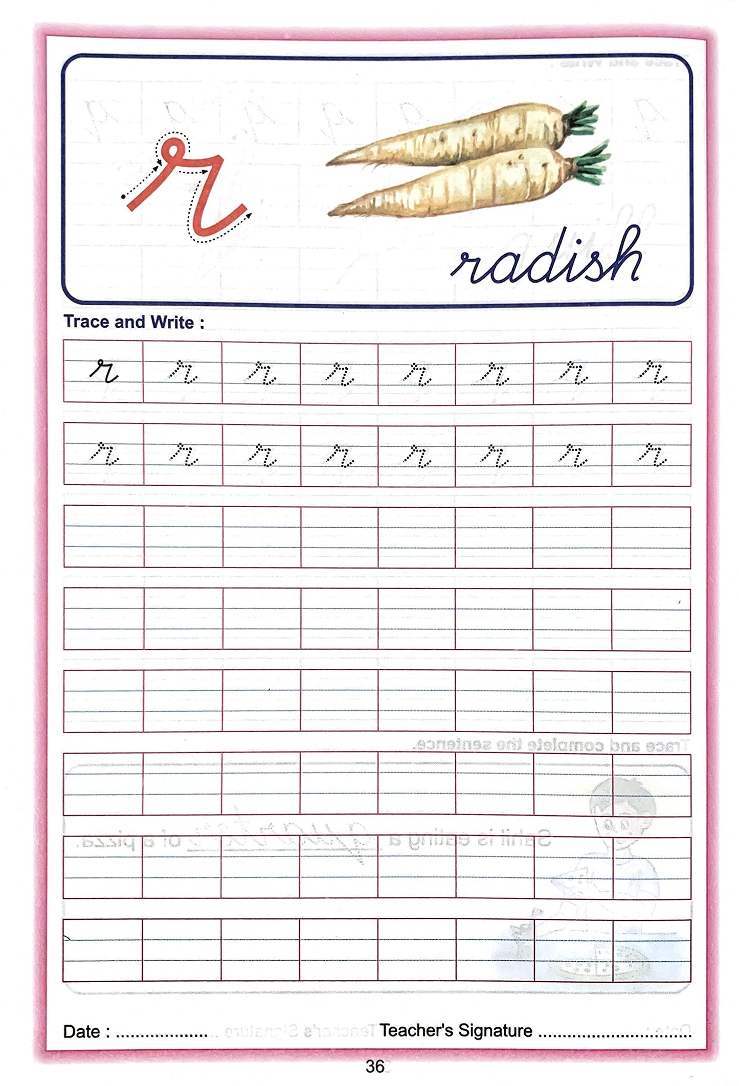 Alphabet Cursive Writing. (Small)