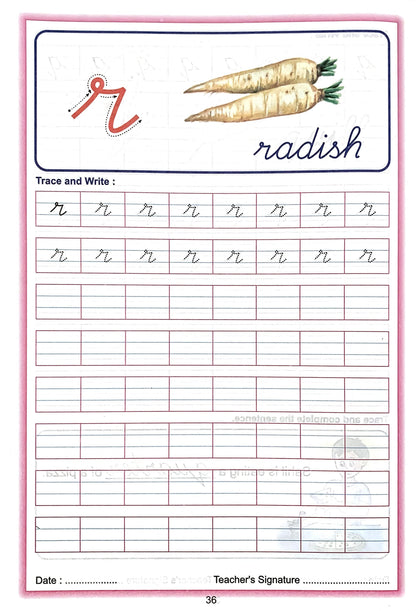 Alphabet Cursive Writing. (Small)