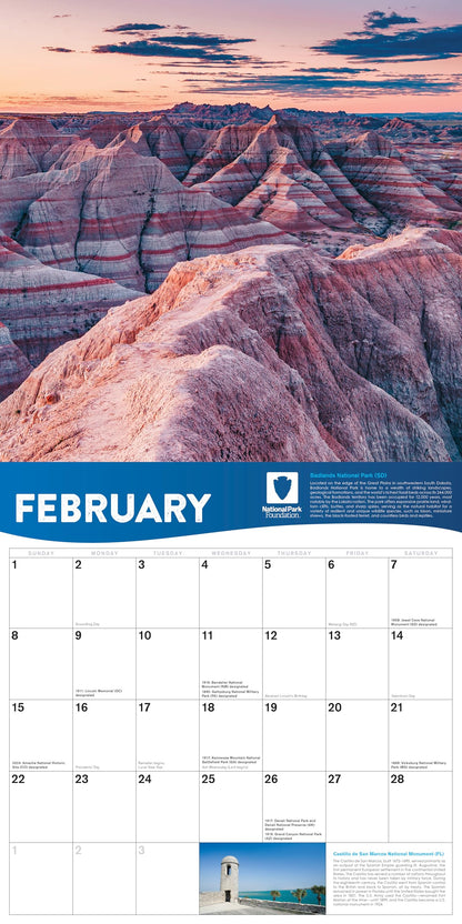 2026 National Park Foundation Wall Calendar 