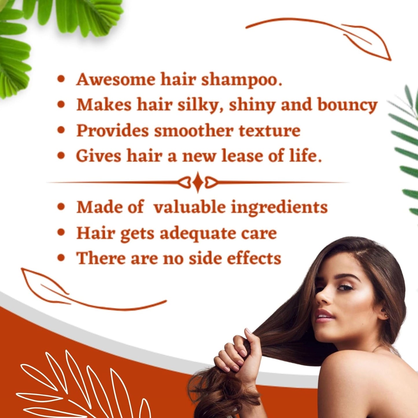 Natural Herbal Shampoo Powder for Men & Women - 227g