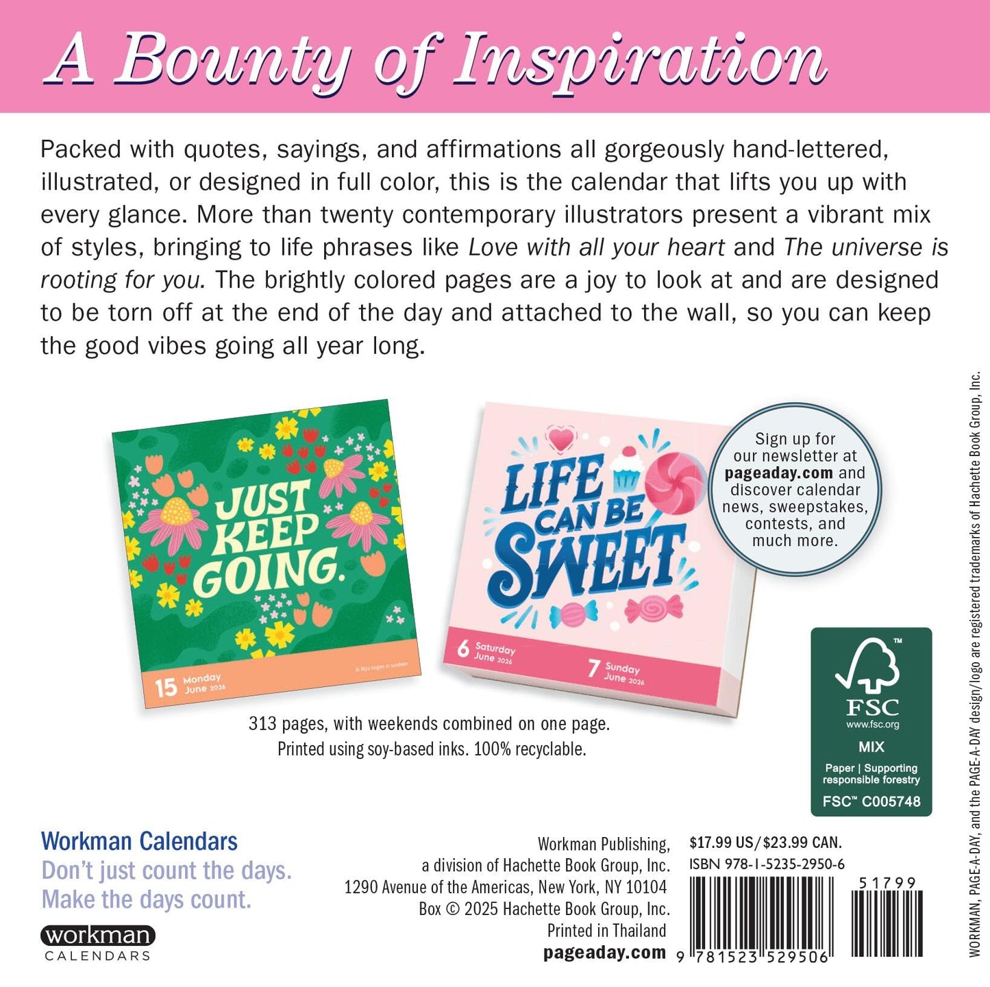 Today Is Going to Be a Great Day! Page-A-Day® Calendar 2026: 365 Days of Words to Inspire and Art to Keep