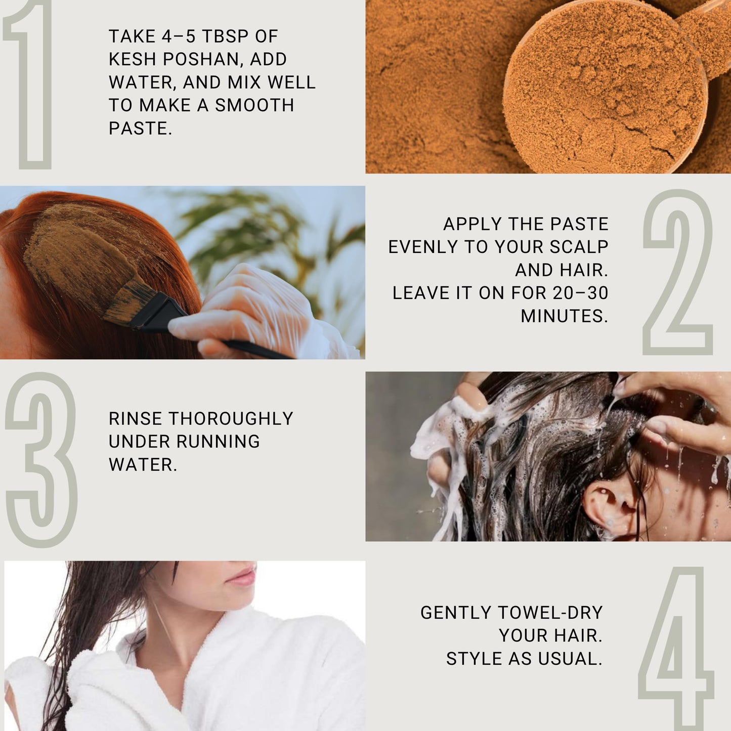Herbal Hair Pack with Bringraj, Hibiscus & Amla for Growth