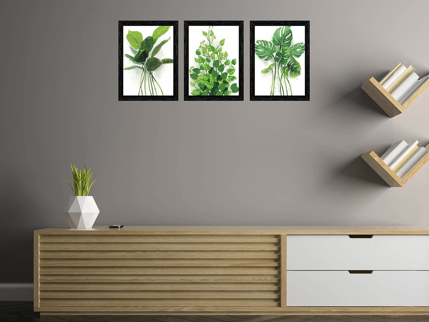 Wall Painting Set of 3 Rectangular Art Prints - Laminated on MDF - 10.2 x 13 Inch