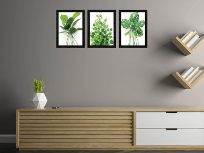 Wall Painting Set of 3 Rectangular Art Prints - Laminated on MDF - 10.2 x 13 Inch