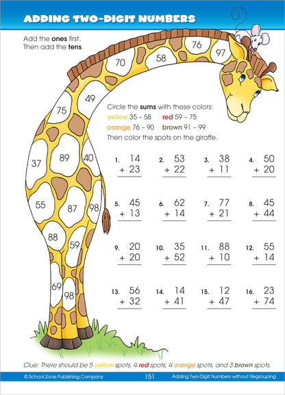 School Zone Big Second Grade Workbook: 320 Pages, 2nd Grade, Word Problems, Reading Comprehension, Phonics, Math, Science, Ages 7 to 8 