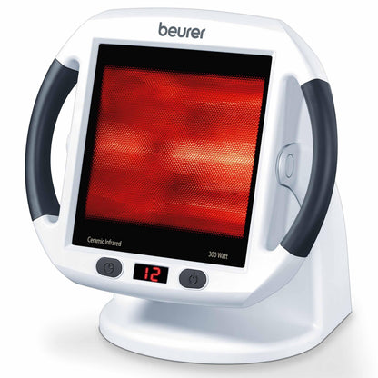 Red Light Therapy Lamp 300W Ceramic Infrared Heat for Full Body Treatment - Portable, Adjustable, Red
