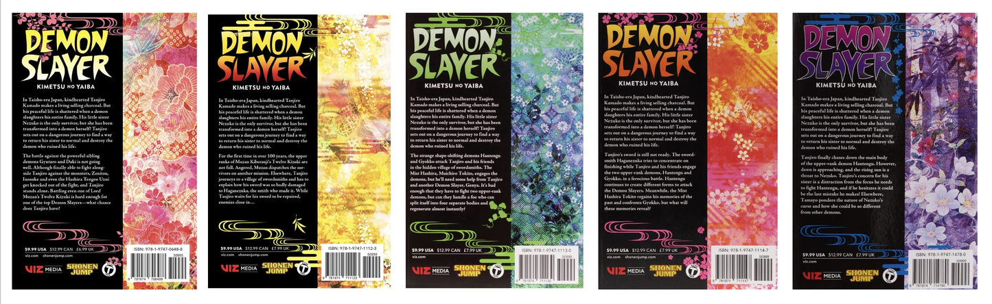 Demon Slayer Vol. 11-15 Bundle Set (5 Book Collection)