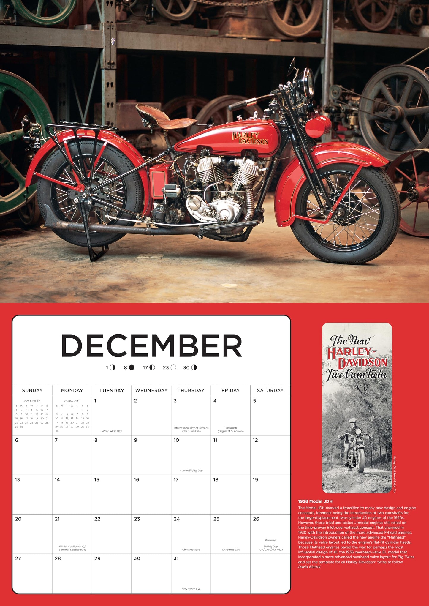 Harley-Davidson 2026 17x12: 16-Month Calendar--September 2025 through December 2026 