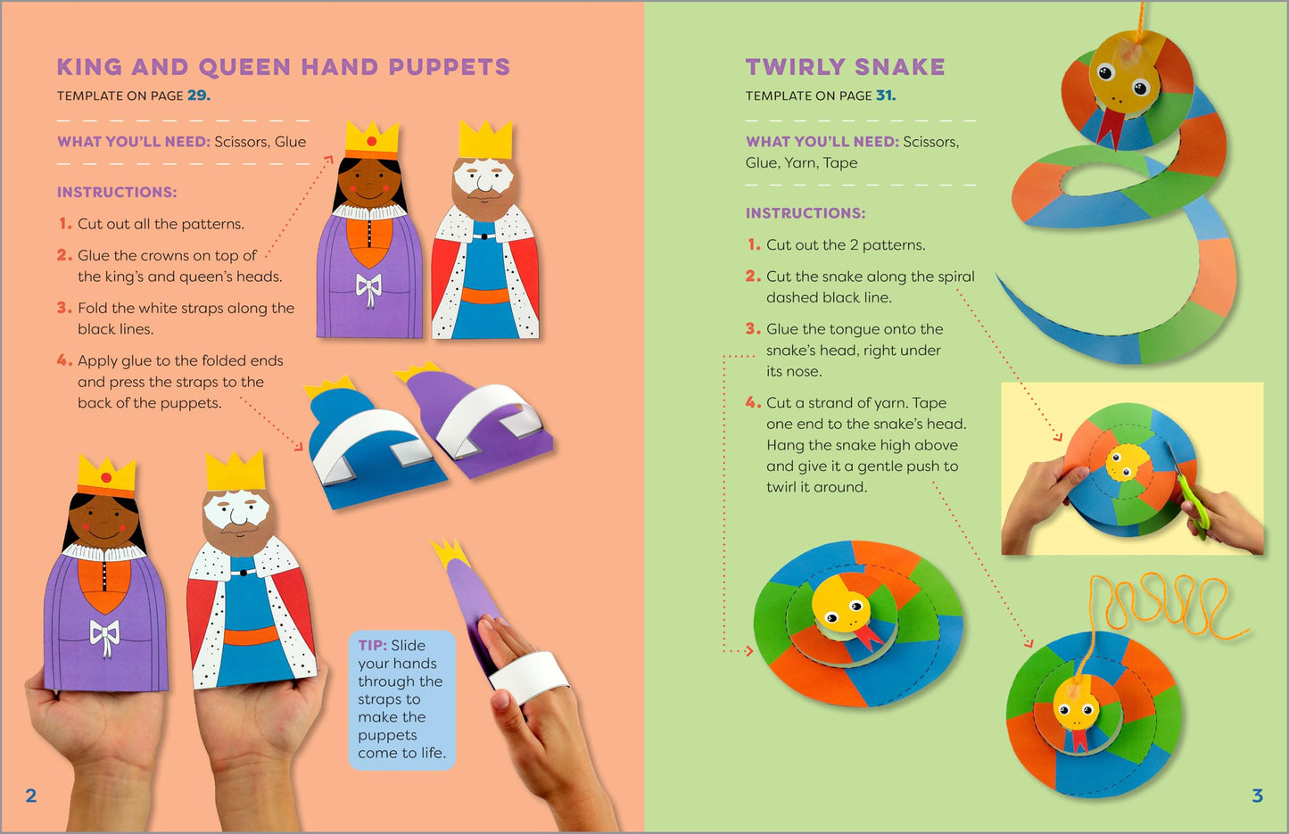 Preschool Paper Crafts: 25 Creative Crafts to Practice Hand-Eye Coordination & Scissor Skills 