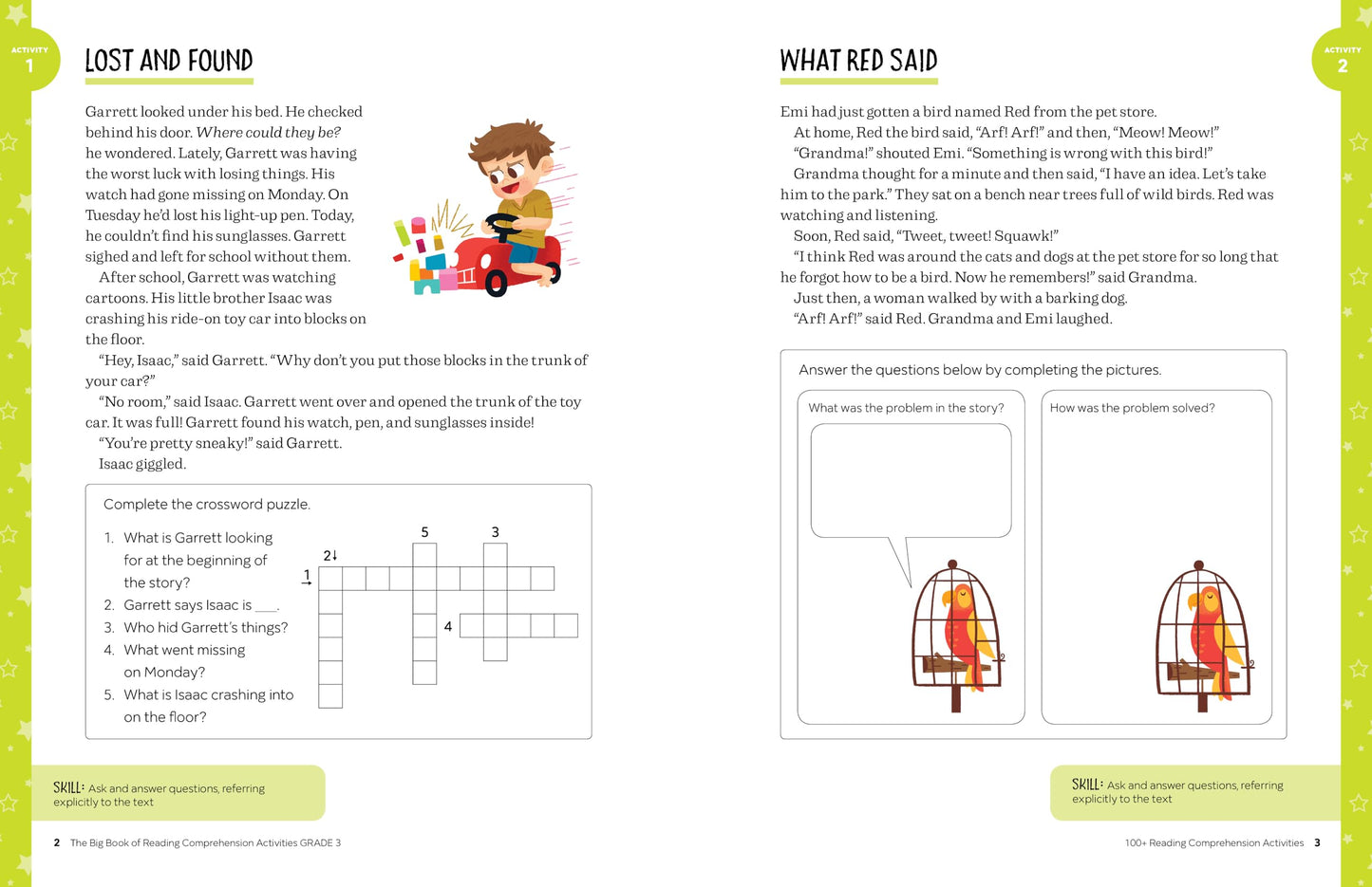 The Big Book of Reading Comprehension Activities, Grade 3: 100+ Activities for After-School and Summer Reading Fun
