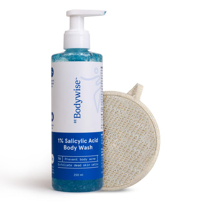 1% Salicylic Acid Body Wash with Loofah - 250ml