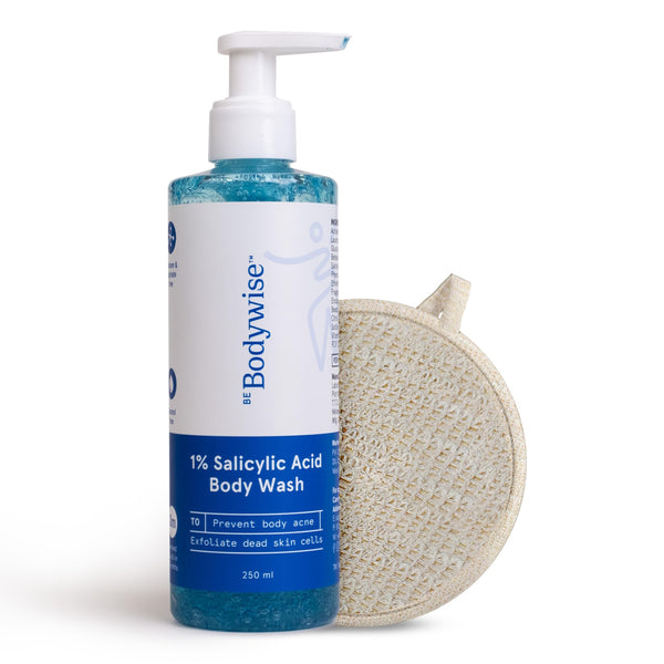 1% Salicylic Acid Body Wash with Loofah - 250ml