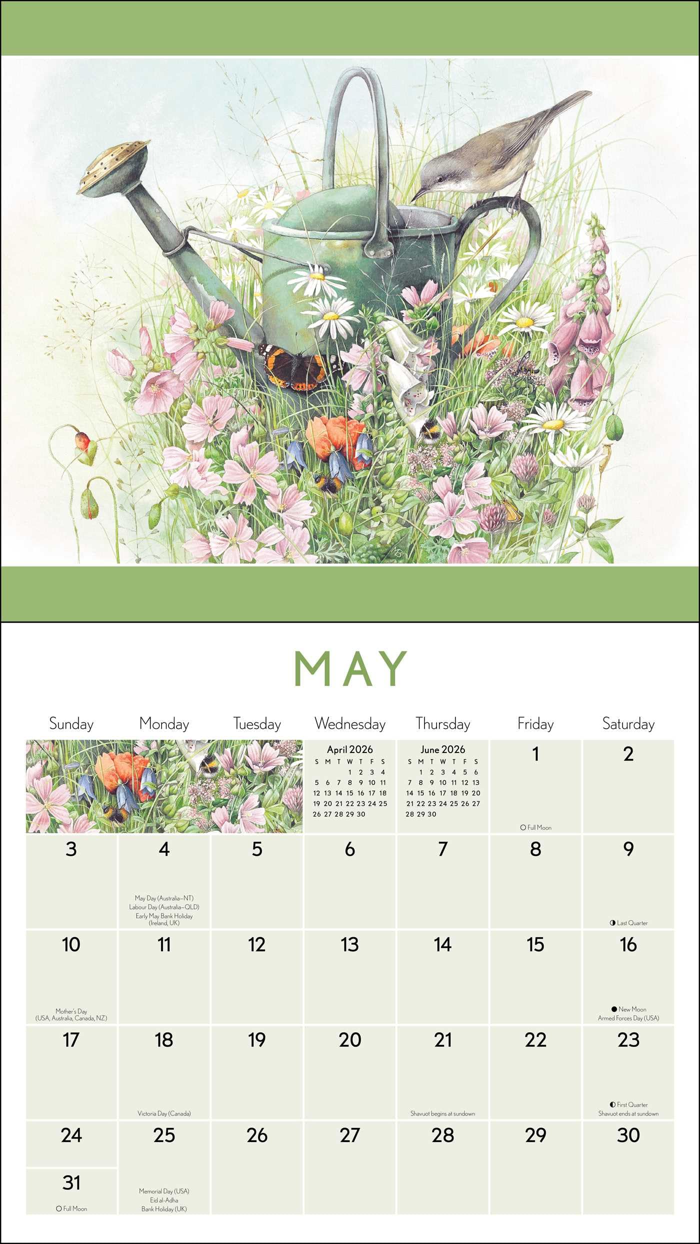 Marjolein Bastin Nature's Inspiration 2026 Deluxe Wall with Print