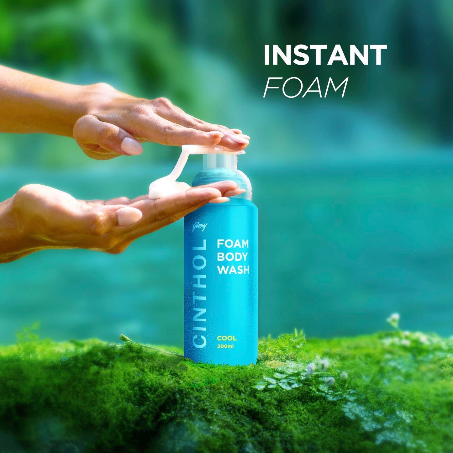 Cool Foam Body Wash 200ml - Moisturizing & Refreshing