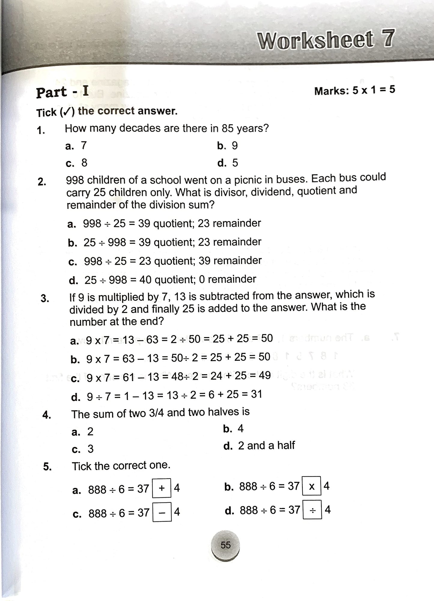 Maths Olympiad Challenger-2.