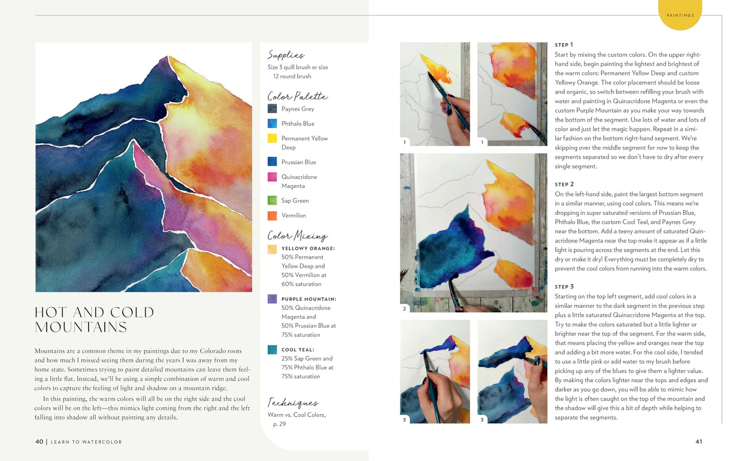 Learn to Watercolor: 20 Step-by-Step Beginner-Friendly Lessons on Watercolor Paper - Includes Watercolor Pad with Sketches – No Drawing Required! (Watercolor This Book) 