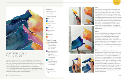 Learn to Watercolor: 20 Step-by-Step Beginner-Friendly Lessons on Watercolor Paper - Includes Watercolor Pad with Sketches – No Drawing Required! (Watercolor This Book) 