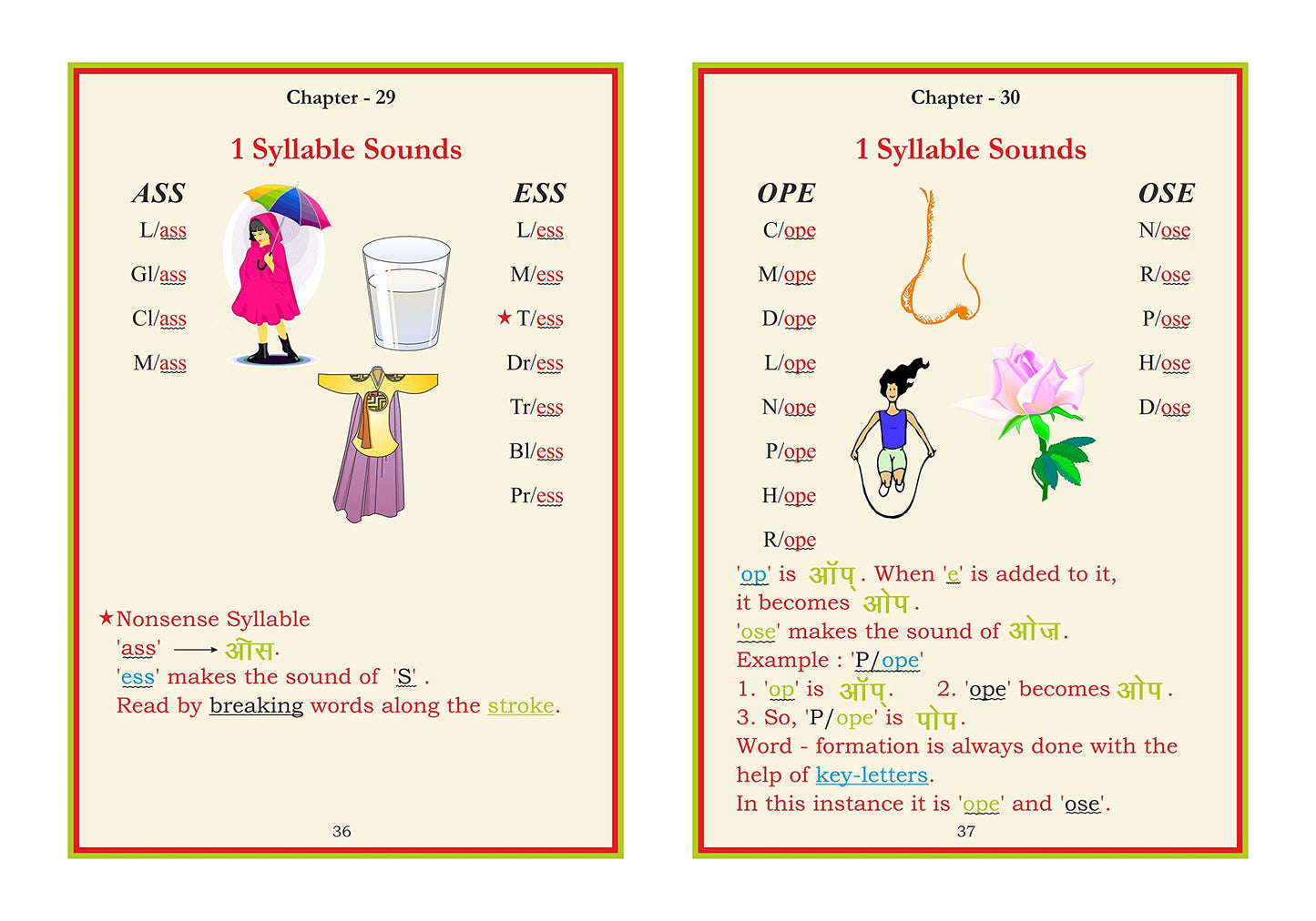 Scholars Hub Phonics Learning Book Combo-First Phonetic Reader For Tiny Tots & Scholars Hub English Reader (Set Of 2 Books) | Word Formatting| Sight Words | Sound To Words | Vowels | 3,4,5 Letter Words | Phonics Book For Ages 3-7 Years Old