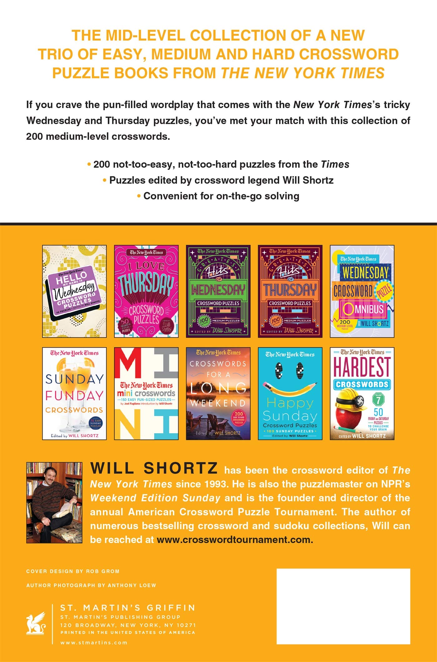 The New York Times Strictly Medium Crossword Puzzles Volume 1: 200 Medium Puzzles 