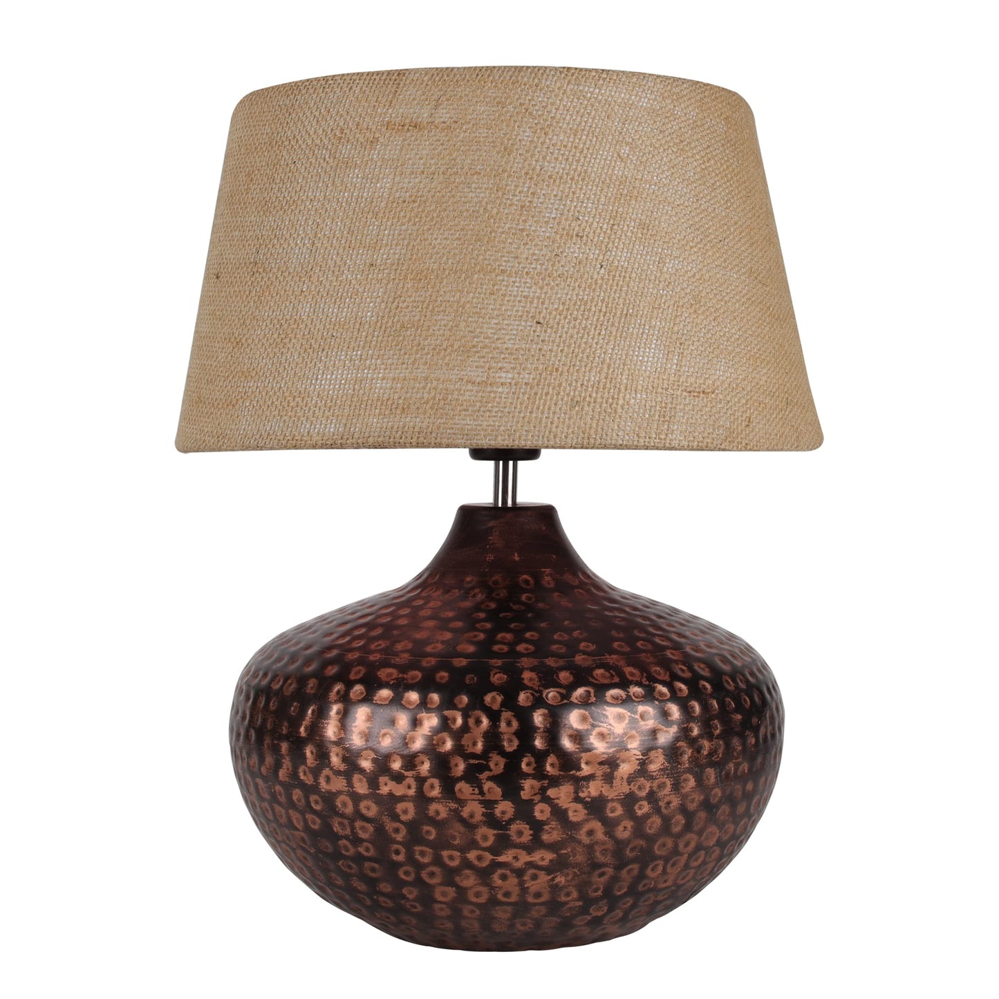 Table Lamp Minimalist Design Iron & Steel Construction Oil-Rubbed Bronze Finish 33x33x42 cm