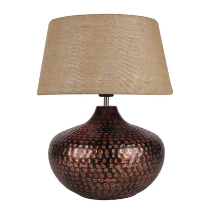 Table Lamp Minimalist Design Iron & Steel Construction Oil-Rubbed Bronze Finish 33x33x42 cm