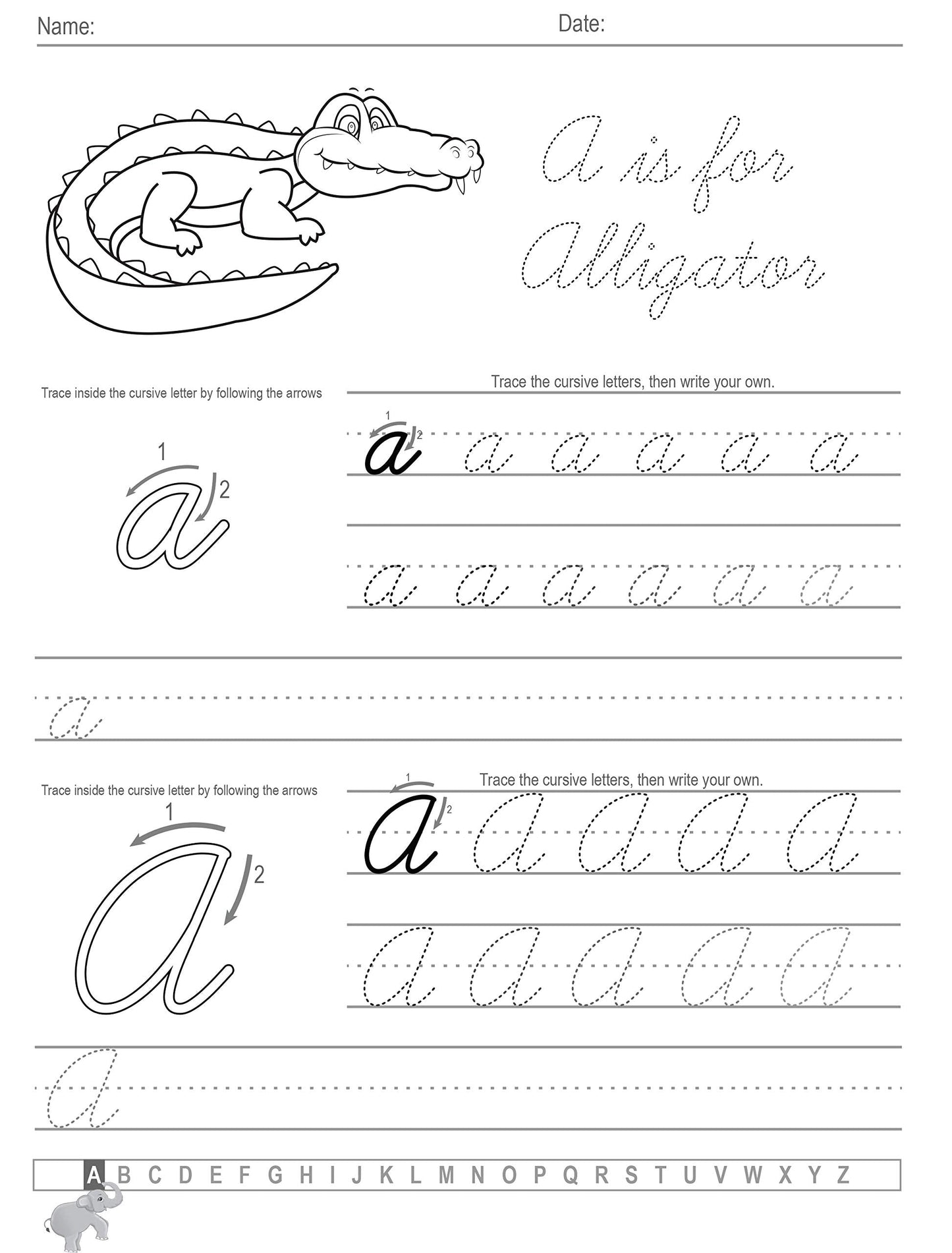 Cursive Handwriting Workbook For Kids: Cursive for beginners workbook. Cursive letter tracing book. Cursive writing practice book to learn writing in cursive (Beginning Cursive Handwriting Workbooks) 