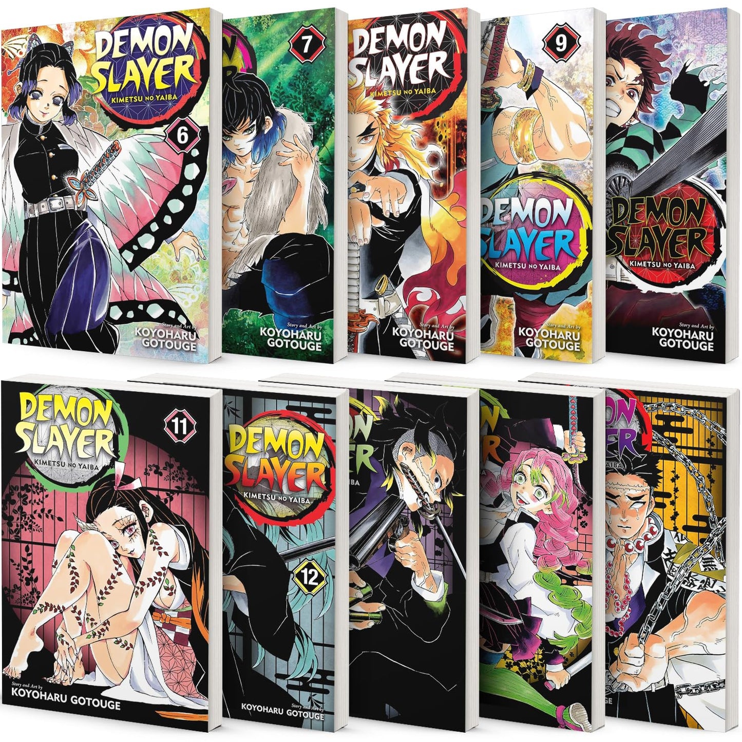 Demon Slayer: Kimetsu no Yaiba Vol (6-15) 10 Books Collection Set