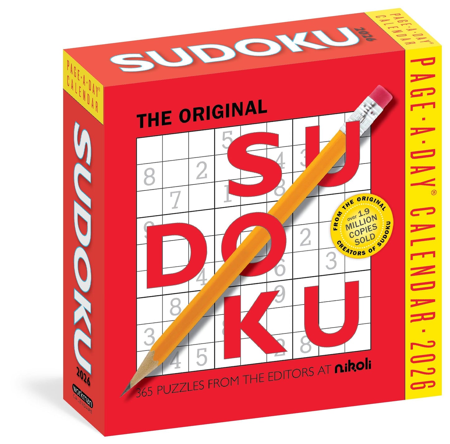 Original Sudoku Page-A-Day® Calendar 2026: 365 Puzzles from the Editors at Nikoli 