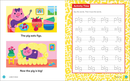 Learn to Read: Phonics Storybook: 25 Simple Stories & Activities for Beginner Readers 